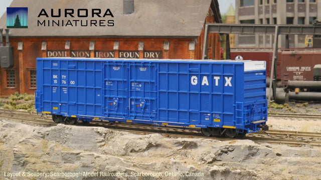 Aurora HO Scale Greenbrier 7550 cf 60' Plate F Boxcar GATX - BKTY Boxcar 