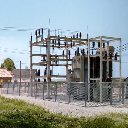 Substation - Woodland Scenics Built and Ready - Utility System - Train Supply