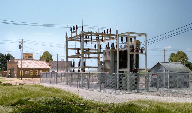 Substation - Woodland Scenics Built and Ready - Utility System - Train Supply