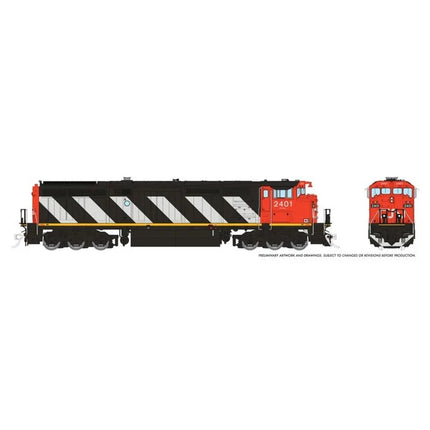 Rapido Trains HO Scale Canadian National CN Dash 8 Locomotive