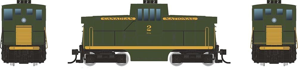 Rapido 048007 HO GE 44 Tonner (DC/Silent) Canadian National Green #1