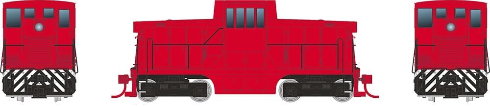 Rapido 048033 HO GE 44 Tonner (DC/Silent) Generic Industrial Red