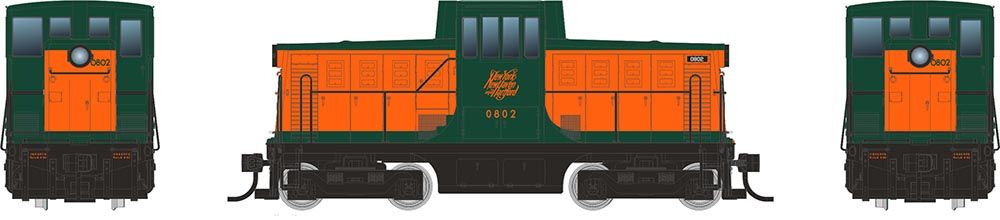 Rapido 048514 HO GE 44 Tonner (DC/DCC/Sound) New Haven Warm Orange #0801