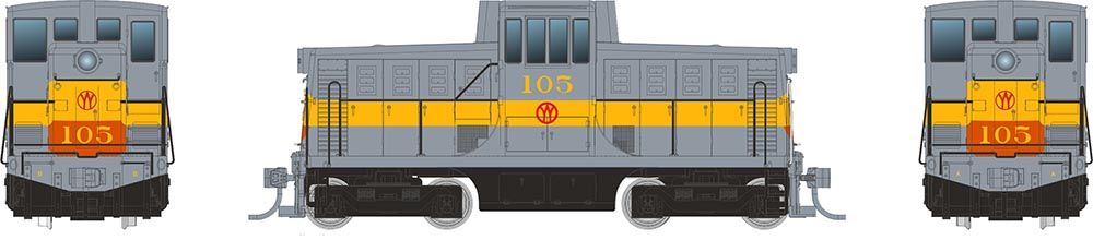 Rapido 048519 HO GE 44 Tonner (DC/DCC/Sound) New York, Ontario & Western Grey #105