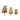 JTT 92063 HO Scale Sycamore Trees, Autumn, 2 pieces