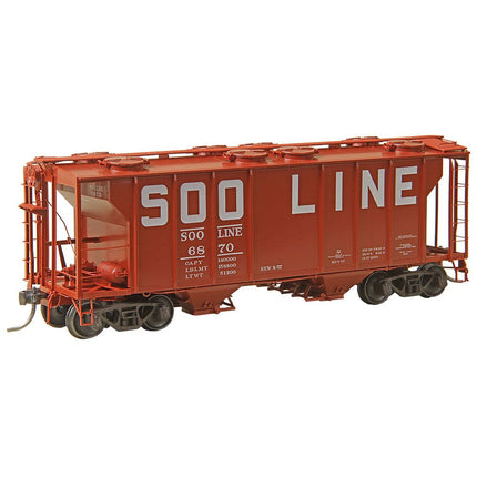 Kadee Cars HO Scale SOO PS-2 Covered Hopper 2 Bay RD# SOO 6870