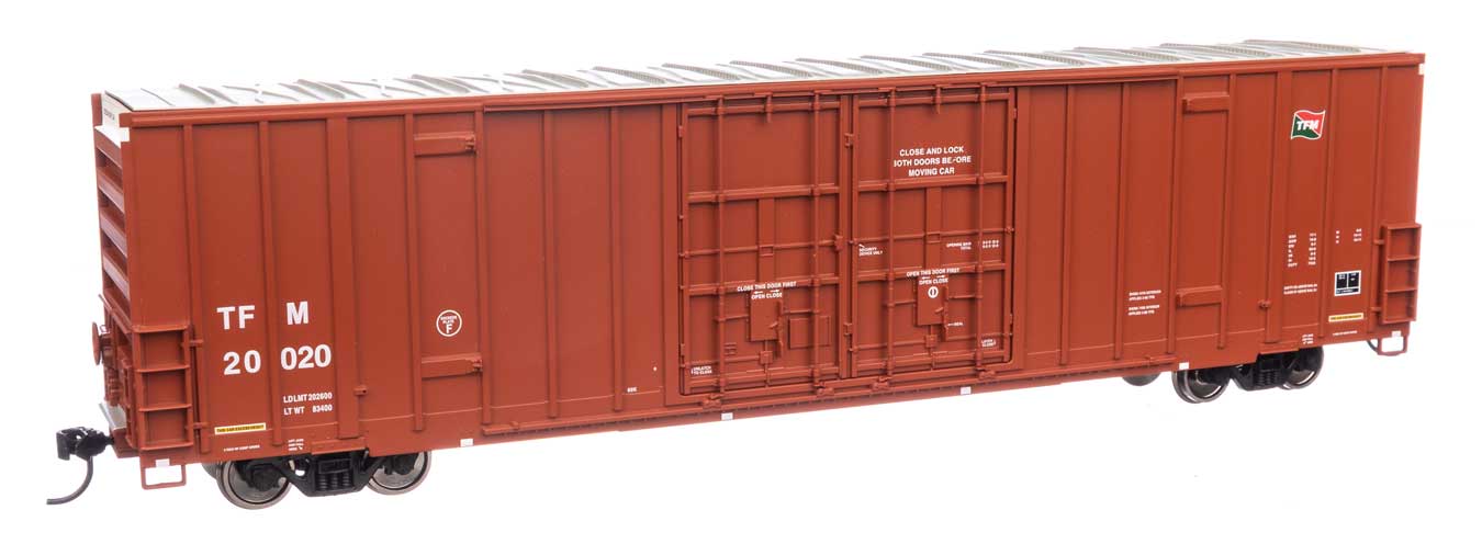 Walthers Mainline HO Scale Transportacion Ferroviaria Mexicana #20020 60' High Cube Plate F Boxcar