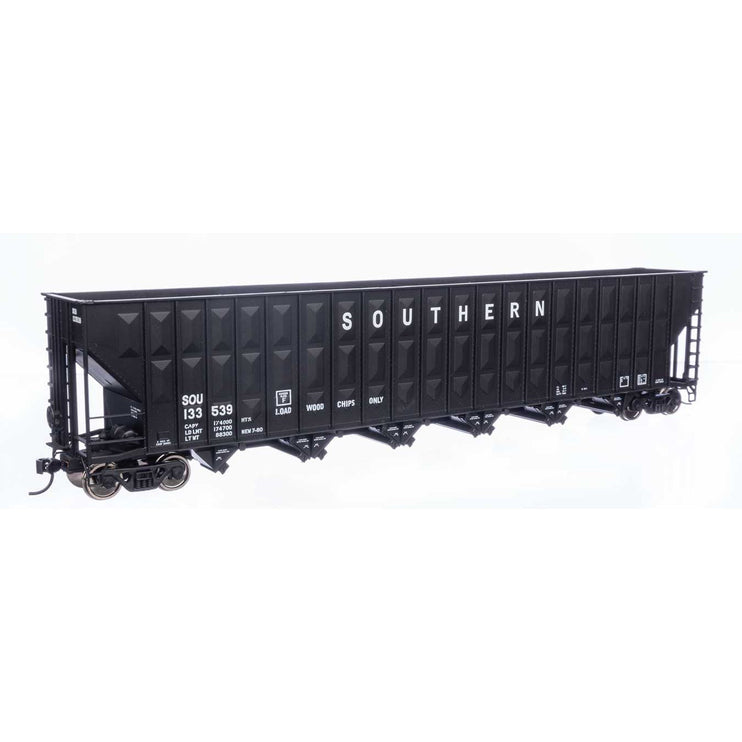 Walthers Mainline HO Scale Southern Black 133539 Greenville 7,000 Cubic Foot Wood Chip Hopper