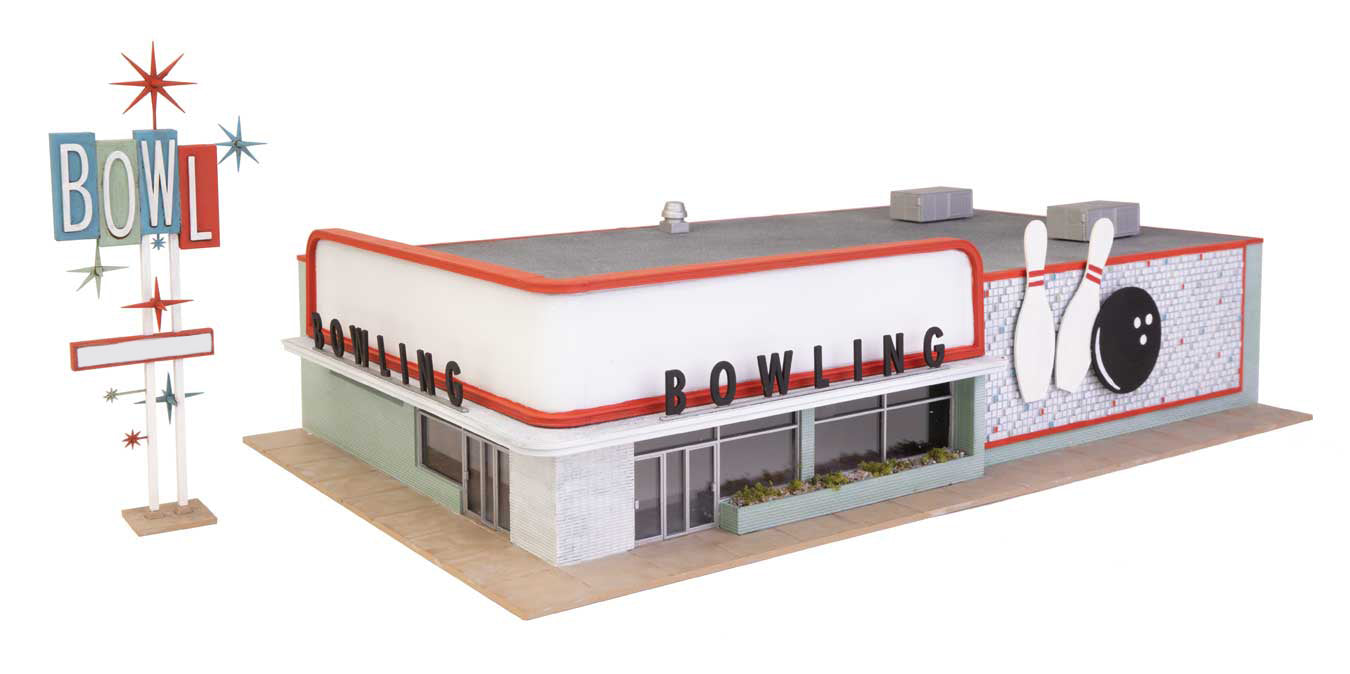 Walthers Cornerstone HO Scale Vintage Bowling Alley