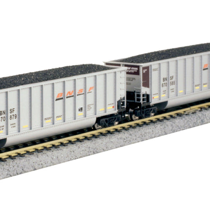 Kato N Scale BNSF Bethgon Coal Hoppers 8 Pack