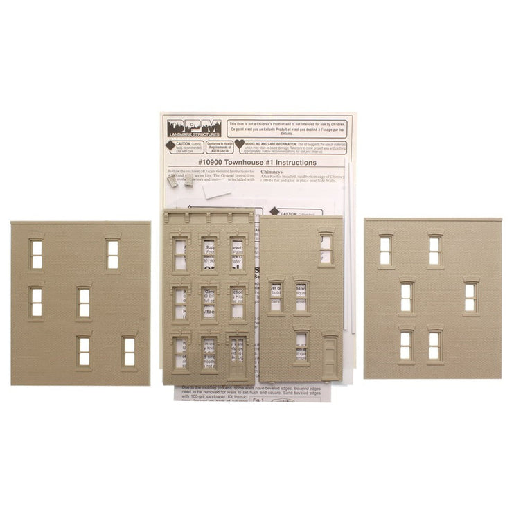 Woodland Scenics HO Scale Townhouse #1 DPM Kit