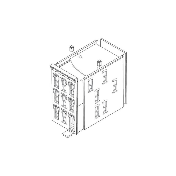 Woodland Scenics HO Scale Townhouse #1 DPM Kit