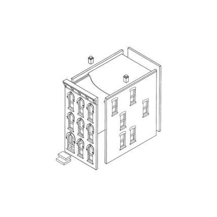 Woodland Scenics HO Scale Townhouse #2 DPM Kit