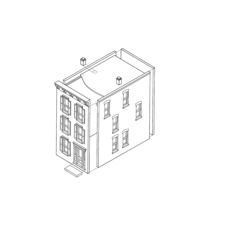 Woodland Scenics HO Scale Townhouse #3 DPM Kit