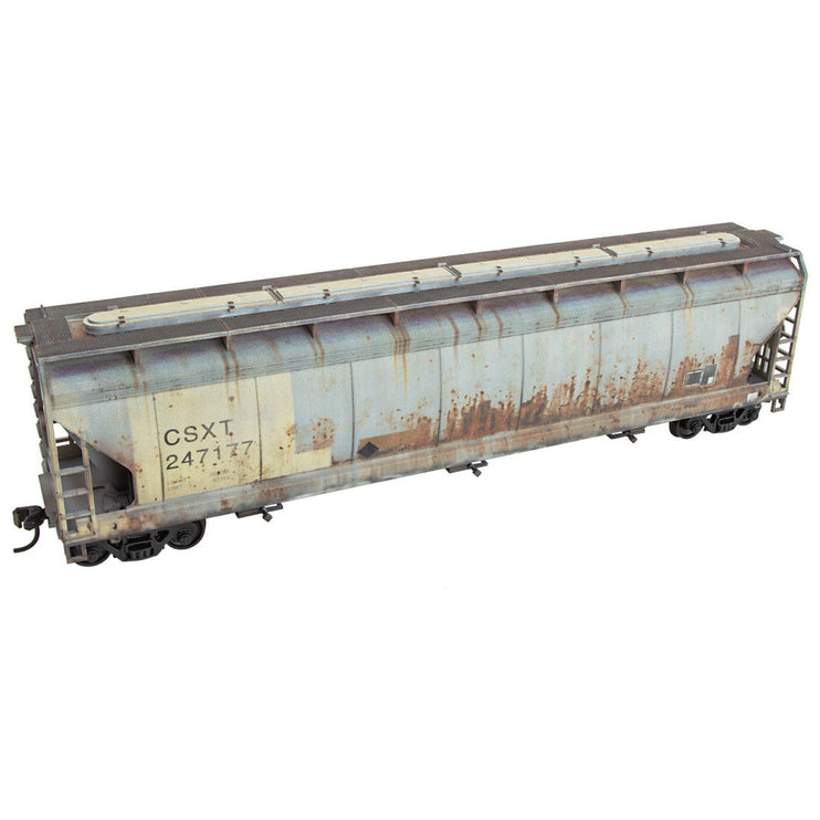 Micro Trains HO Scale CSXT Weathered Hopper Kit RD# CSXT 247177