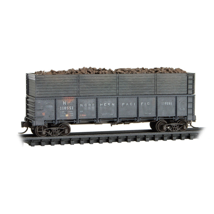 Micro Trains N Scale Northern Pacific weathered 3-pk w/beet load  JEWEL Cases RD# NP 118542, 118551, 118583