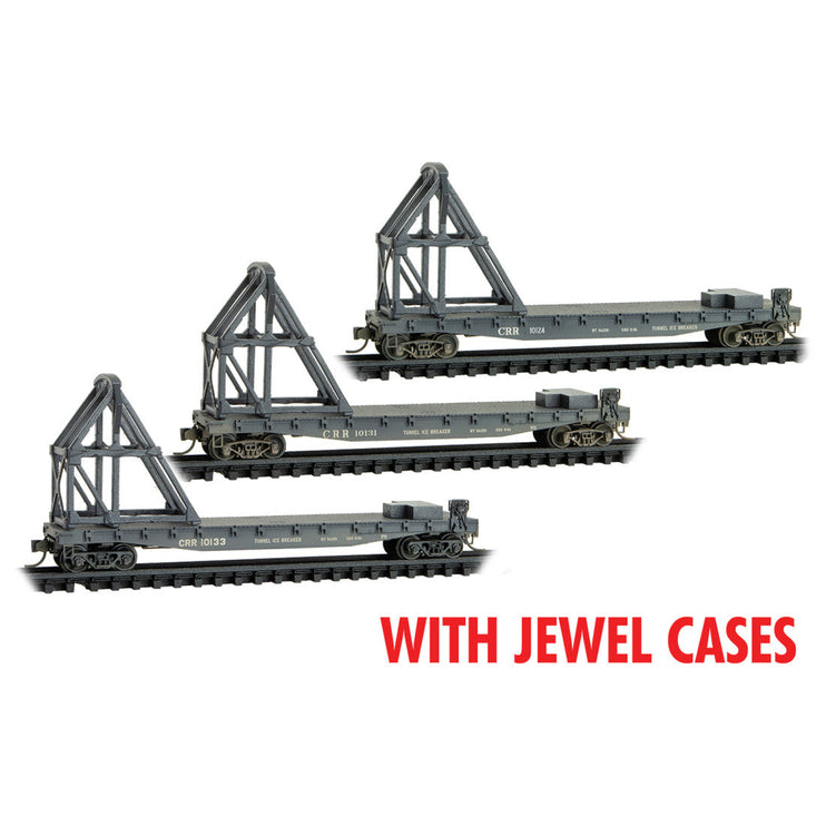 Micro Trains N Scale CSX/ex-Clinchfield weathered 3-pk JEWEL Cases RD# CRR 10124, 10131, 10133