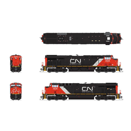 Broadway Limited HO Scale Canadian National 2849 ES44AC GEVO Locomotive DCC/Sound Pargon 4