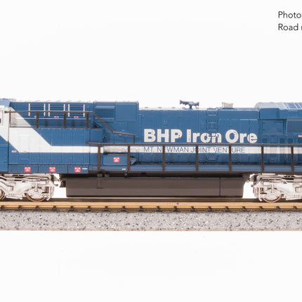 Broadway Limited N GE AC6000, BHP Iron Ore #6072, Blue & White, "Hesta" Stealth DC