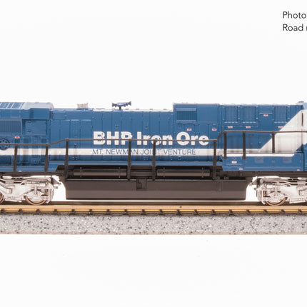 Broadway Limited N GE AC6000, BHP Iron Ore #6072, Blue & White, "Hesta" Stealth DC