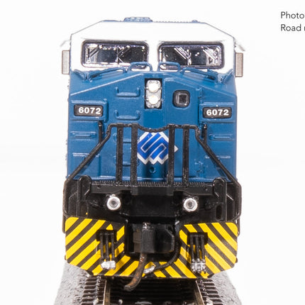 Broadway Limited N GE AC6000, BHP Iron Ore #6072, Blue & White, "Hesta" Stealth DC