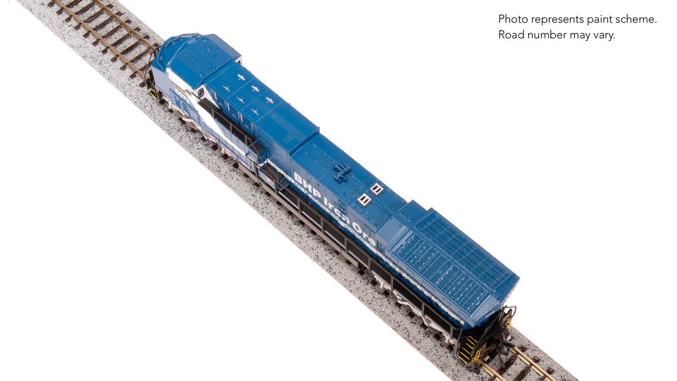 Broadway Limited N GE AC6000, BHP Iron Ore #6075, Blue & White, "Fortescue" Stealth DC