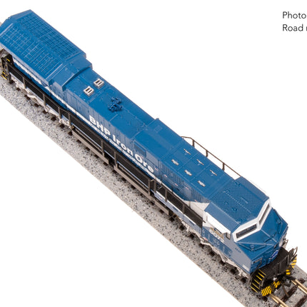 Broadway Limited N GE AC6000, BHP Iron Ore #6075, Blue & White, "Fortescue" Stealth DC