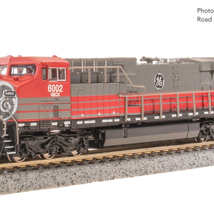 Broadway Limited N GE AC6000, GECX 6002, Gray & Red Stealth DC