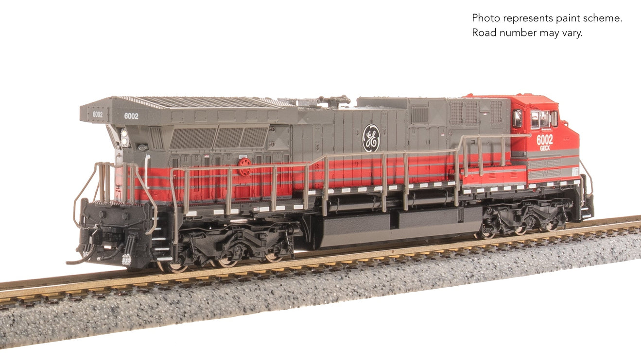 Broadway Limited N GE AC6000, GECX 6002, Gray & Red Stealth DC