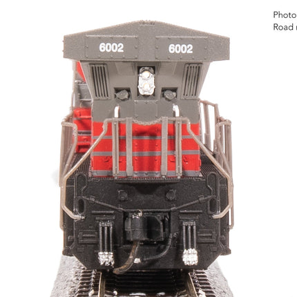 Broadway Limited N GE AC6000, GECX 6002, Gray & Red Stealth DC