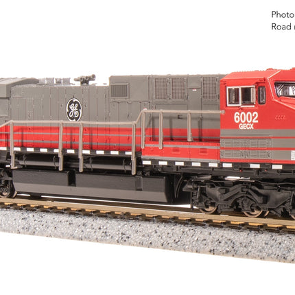 Broadway Limited N GE AC6000, GECX 6002, Gray & Red Stealth DC