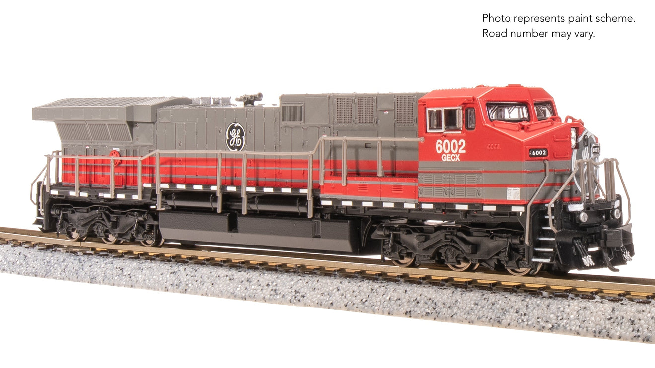 Broadway Limited N GE AC6000, GECX 6002, Gray & Red Stealth DC