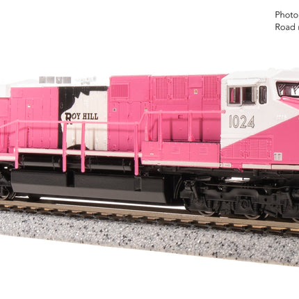 Broadway Limited N GE AC6000, Roy Hill Mining #1024, Pink/White/Black Paint Stealth DC