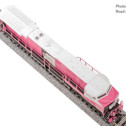 Broadway Limited N GE AC6000, Roy Hill Mining #1024, Pink/White/Black Paint Stealth DC