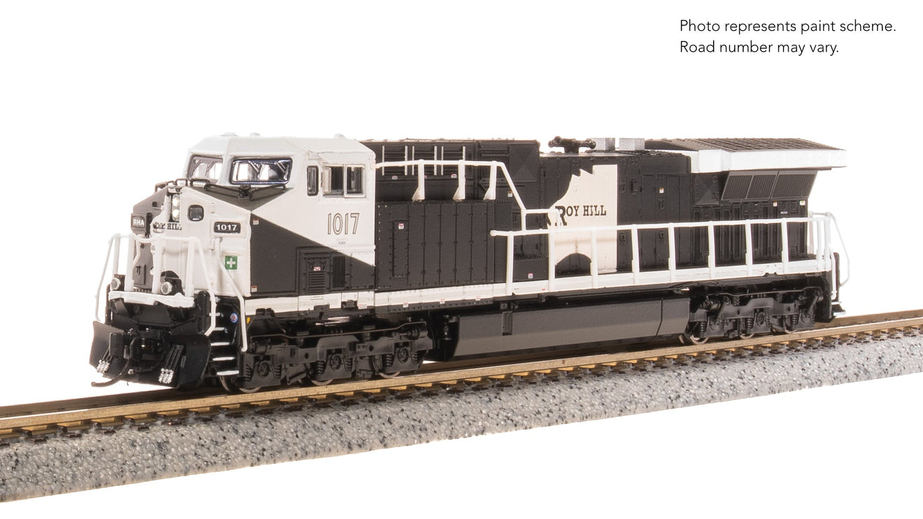 Broadway Limited N GE AC6000, Roy Hill Mining #1017, Black/White Paint Stealth DC