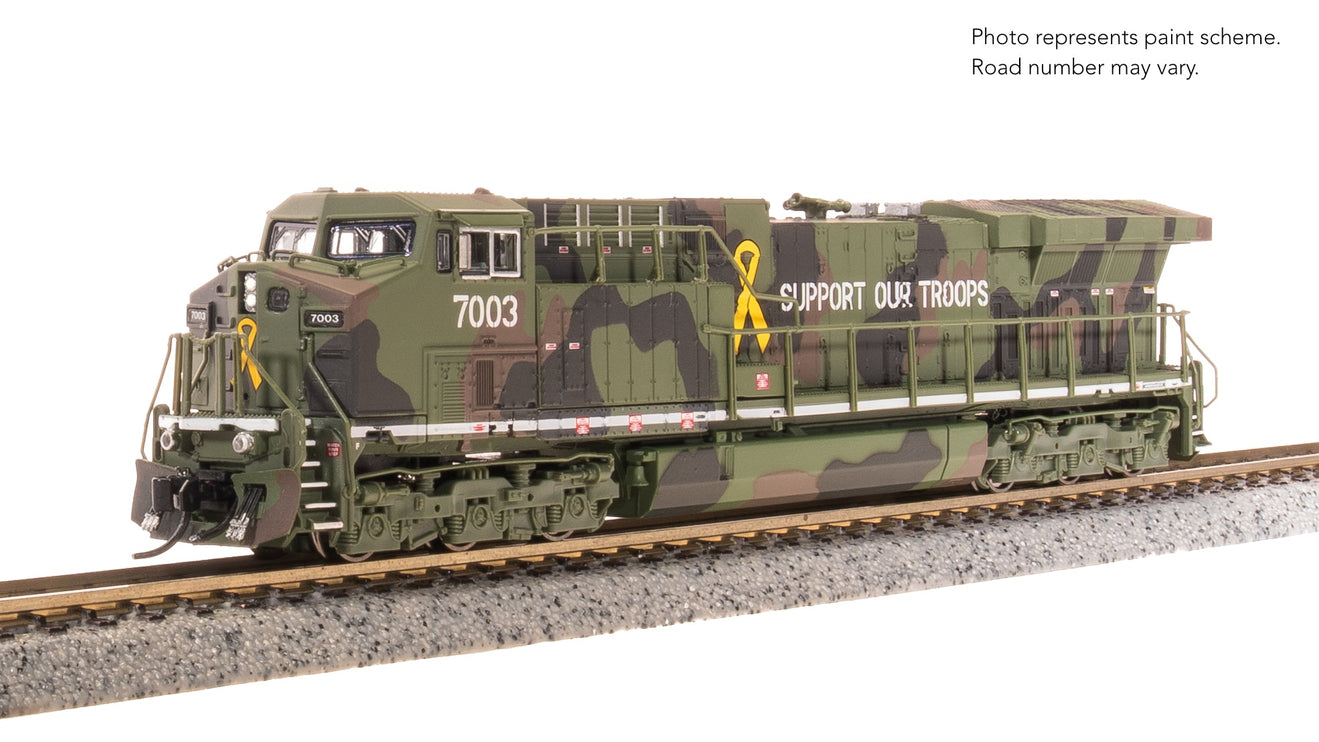 Broadway Limited N GE AC6000, "Support Our Troops" Fantasy Paint Stealth DC