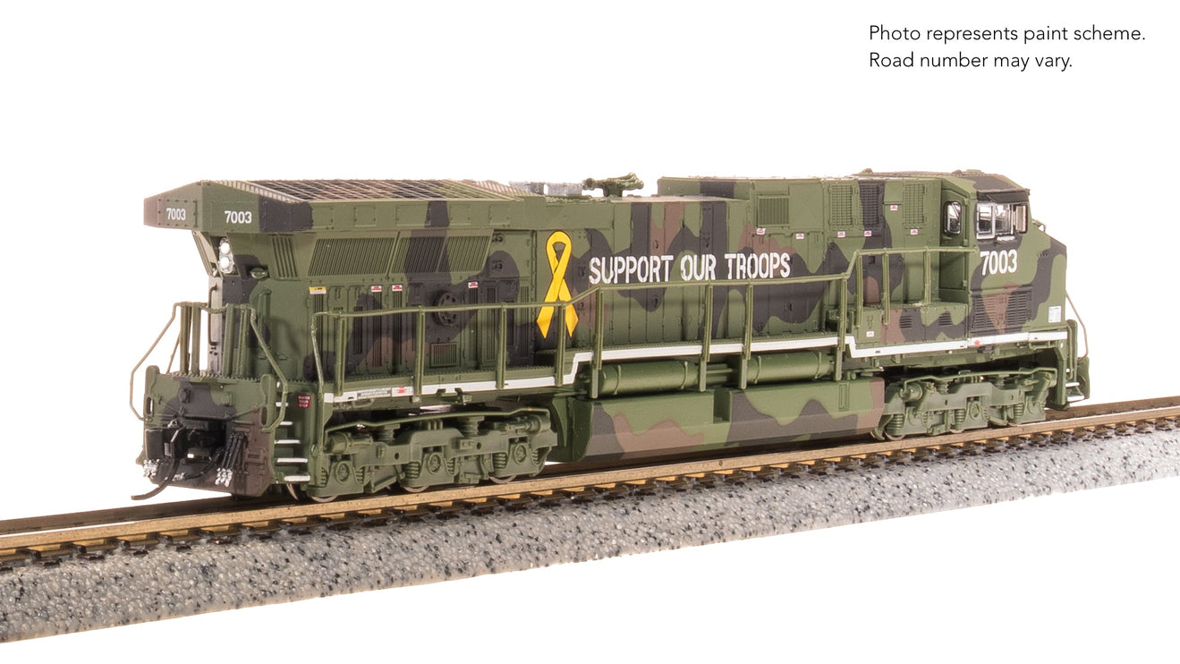 Broadway Limited N GE AC6000, "Support Our Troops" Fantasy Paint Stealth DC