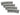Lionel HO Scale 20" Radius half curve MagneLock Track (4) - 8768064