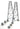 Walthers Cornerstone HO Steel Railroad Bridge Tower Bent 2-Pack Kit - 933-4555 | Train Supply