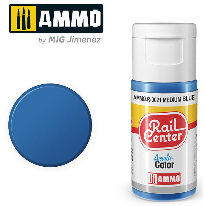 Ammo Mig Rail Center Medium Blue (15ml)