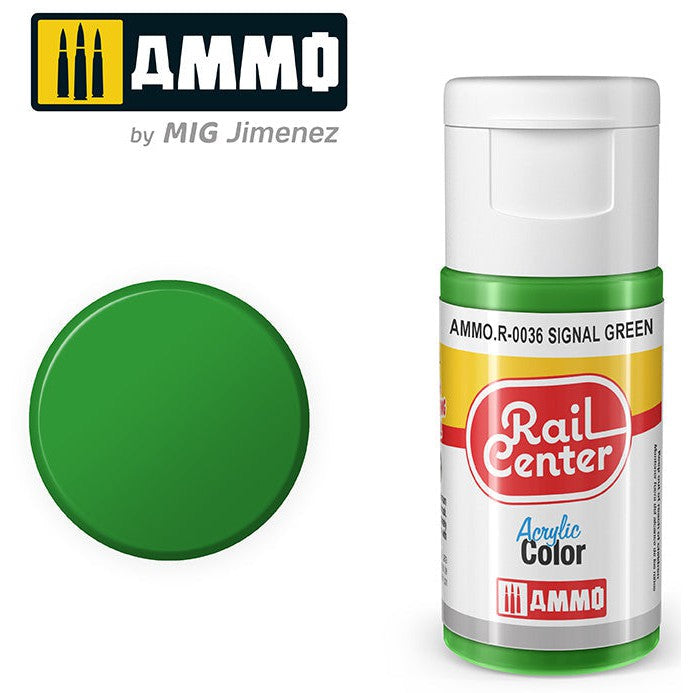 Ammo Mig Rail Center Signal Green (15ml)