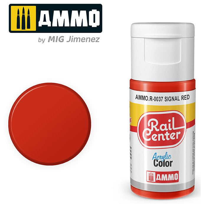 Ammo Mig Rail Center Signel Red (15ml)