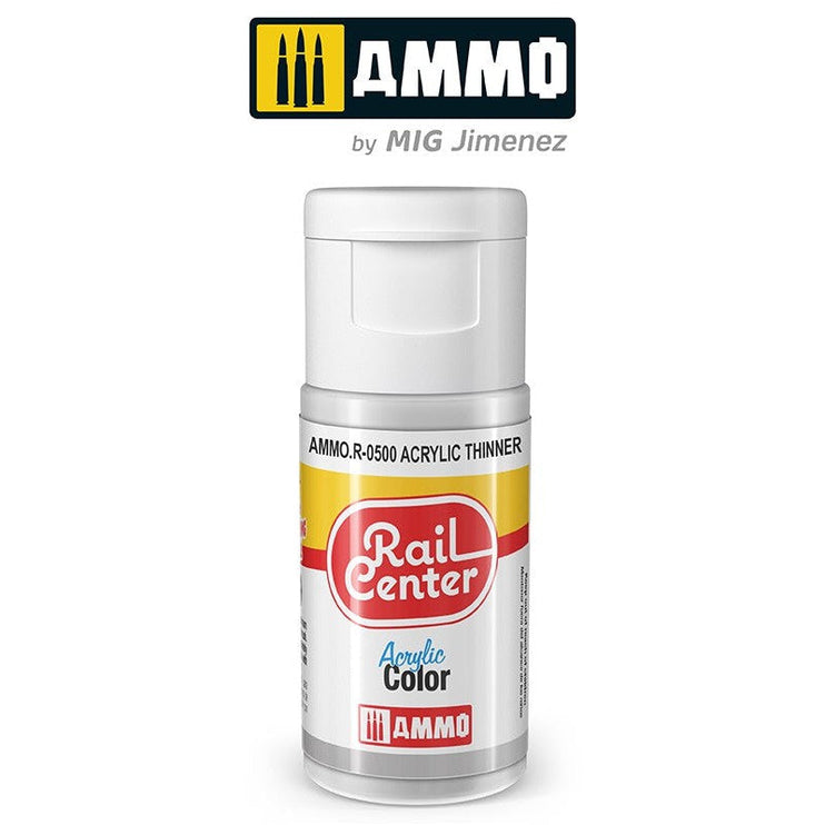 Ammo Mig Rail Center Rail Center Acrylic Thinner 15ml Bottle