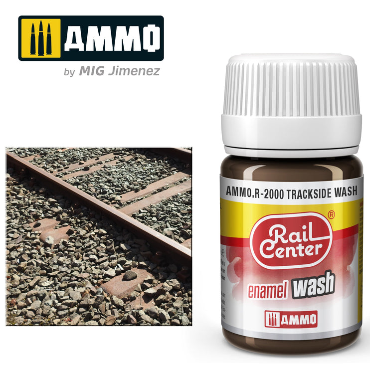 Ammo Mig Rail Center Trackside Wash (35ml)