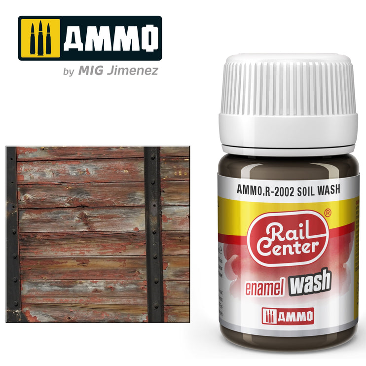 Ammo Mig Rail Center Soil Wash (35ml)