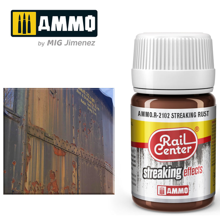 Ammo Mig Rail Center Streaking Rust (35ml)