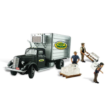 Woodland Scenics HO Scale Chip's Ice Truck North Woods Hobbies - Model Train Store Near Me