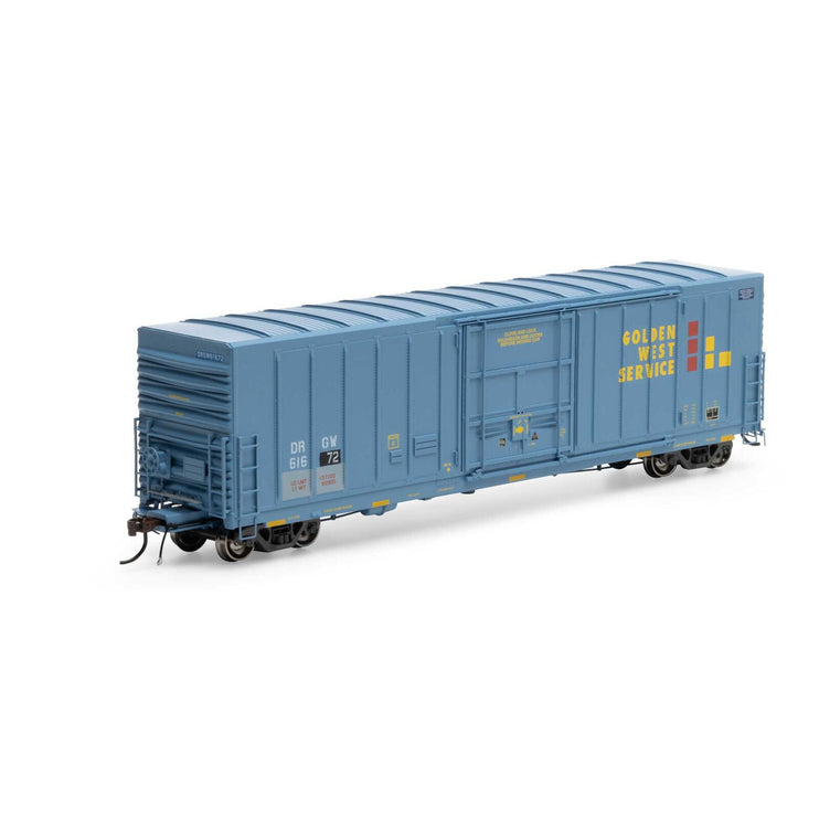 Athearn Genesis HO Scale PFG/D&RGW 50' PC&F Ex-Post Box Car RD# DRGW 61672