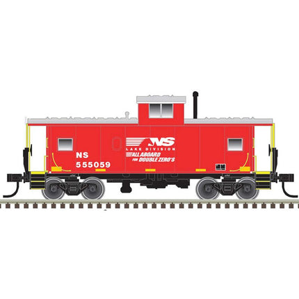 Atlas HO Norfolk Southern Double Zeros (Red/White) 555059 Caboose ATL20006234