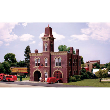 Woodland Scenics HO Scale Firehouse Built and Ready